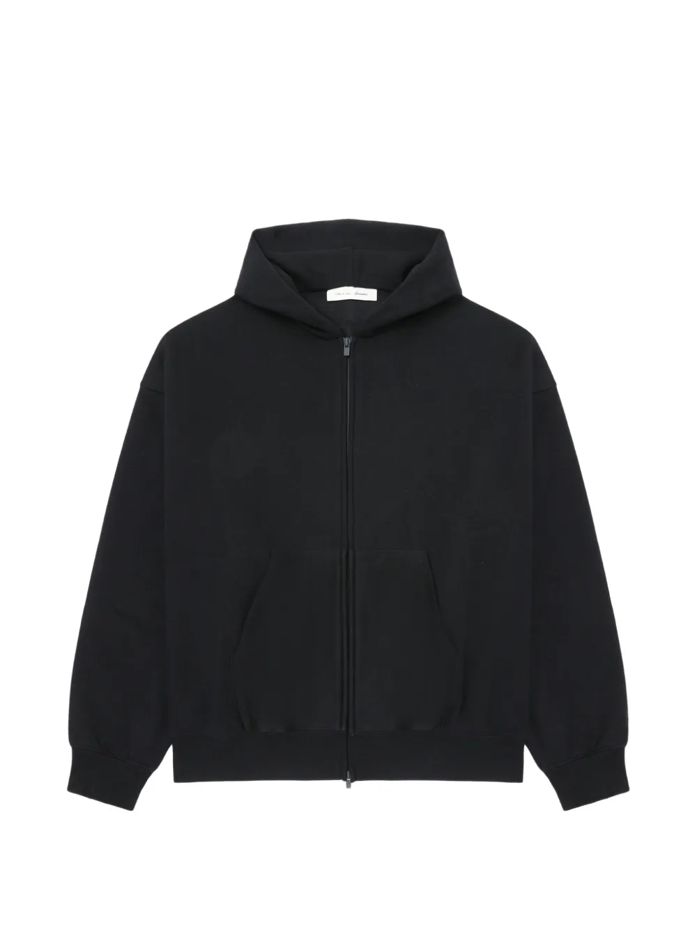 ESSENTIALS logo-print zip-up hoodie - Nero