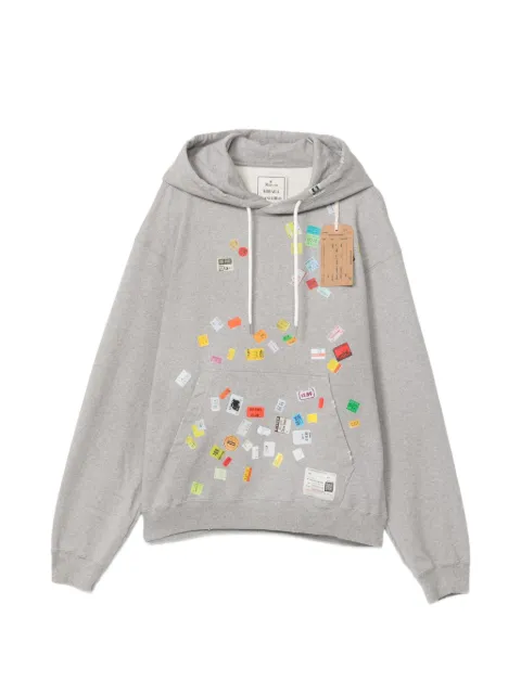 Maison MIHARA YASUHIRO hoodie con etiqueta de precio