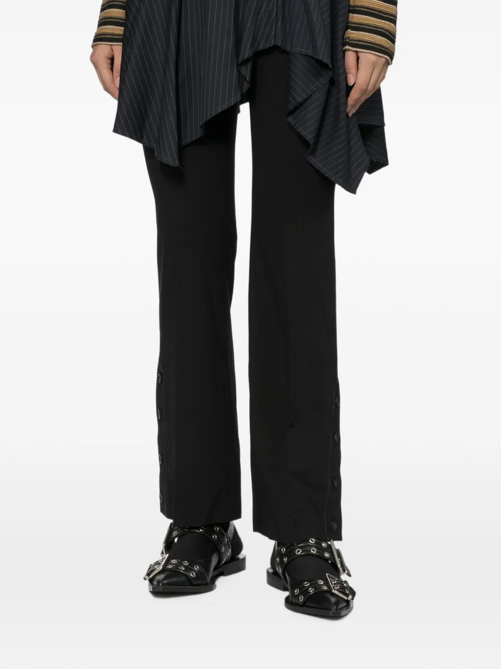 Andersson Bell Asymmetrische gelaagde broek Blauw