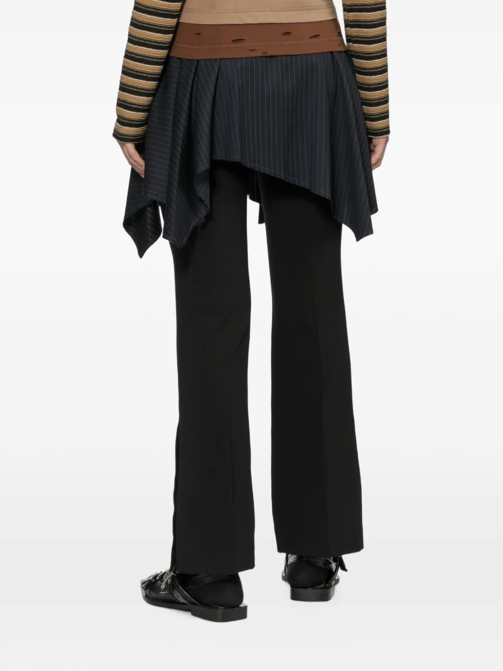 Andersson Bell Asymmetrische gelaagde broek Blauw