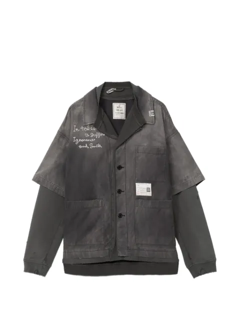 Maison MIHARA YASUHIRO sweat layered work shirt