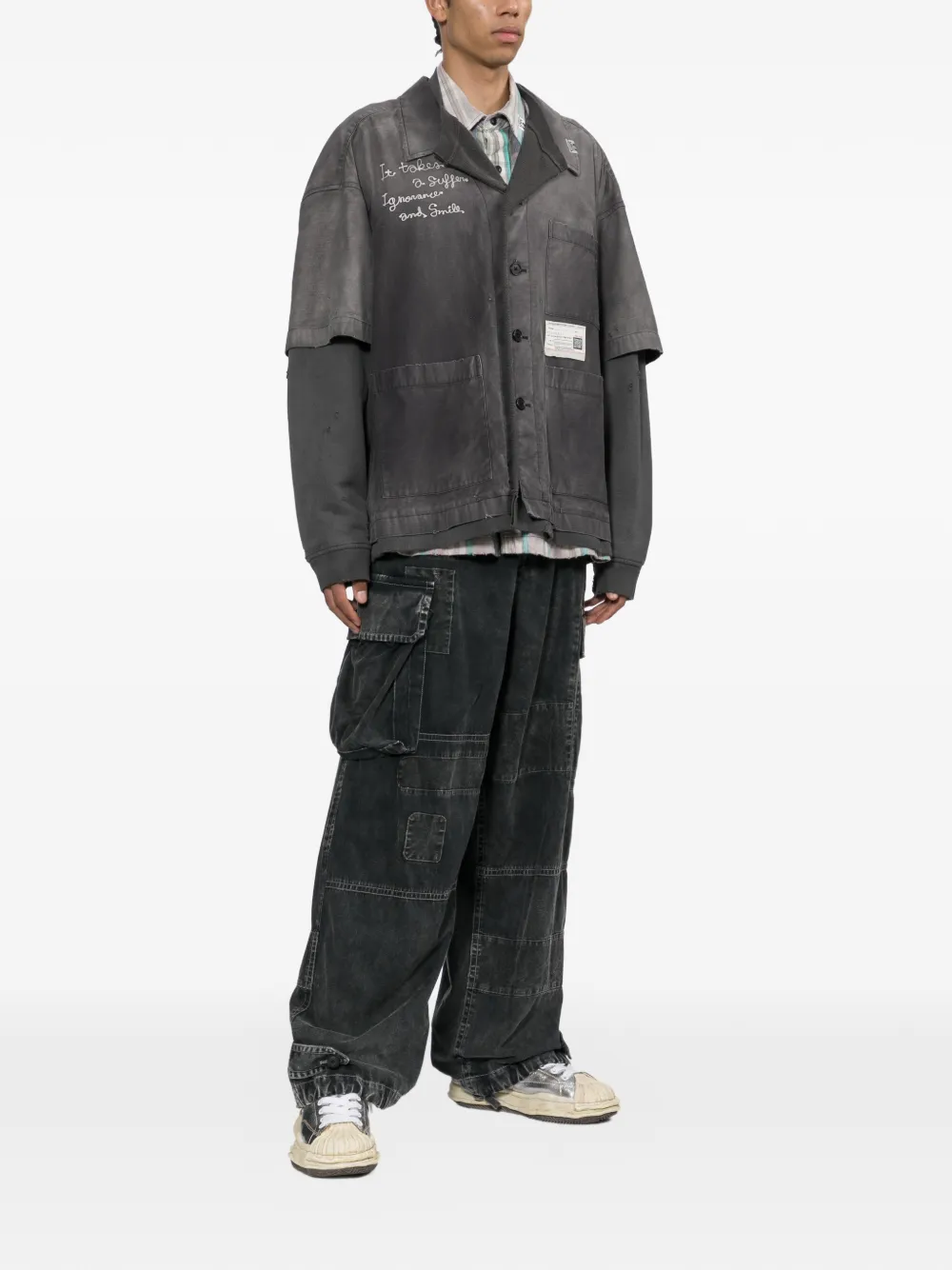 Maison MIHARA YASUHIRO Repair cargobroek Zwart