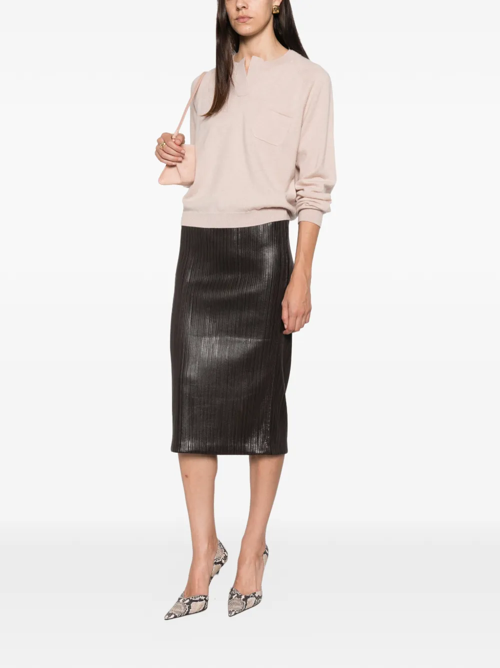 Seventy Trui met borstzak Beige
