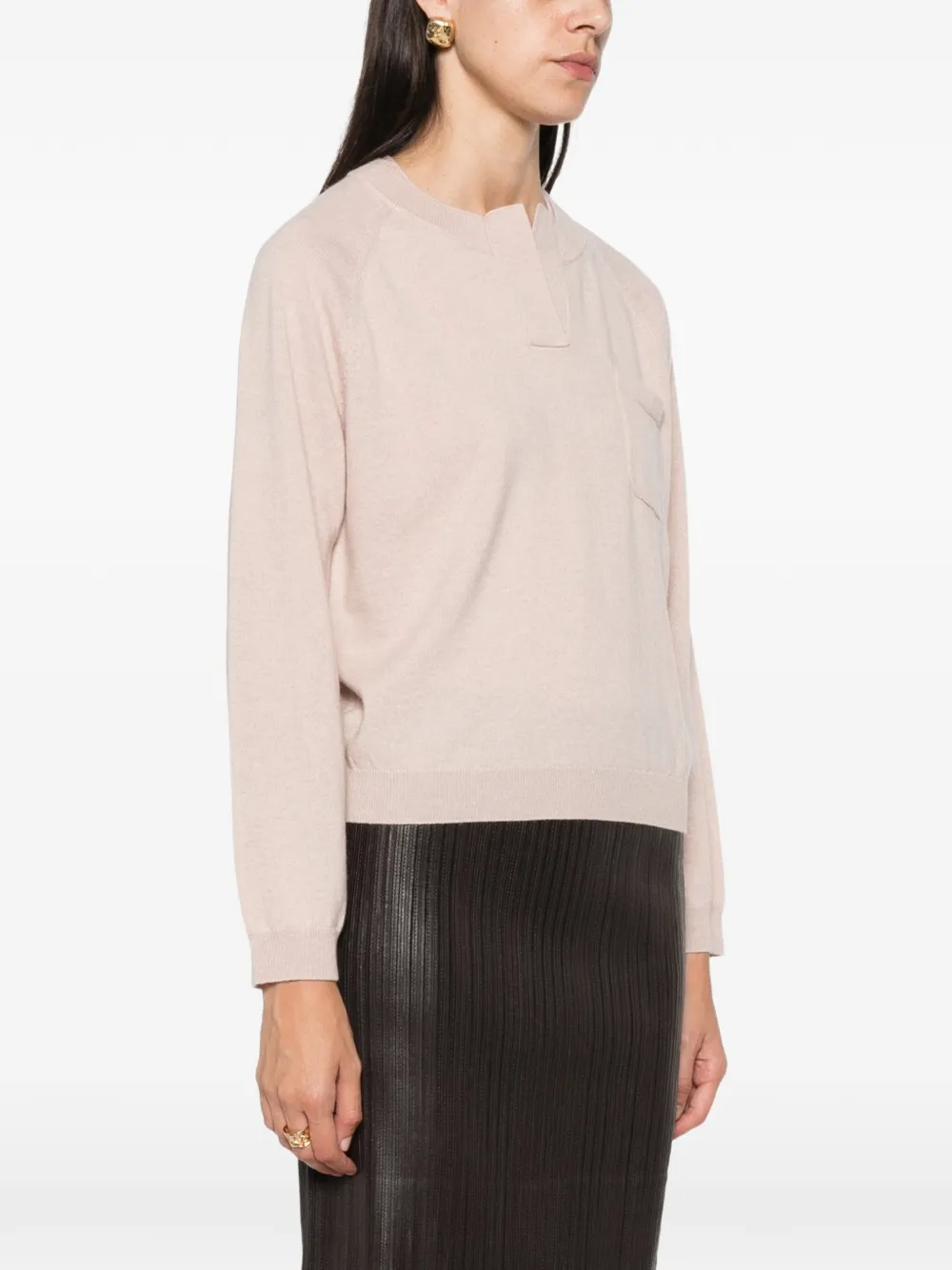 Seventy Trui met borstzak Beige