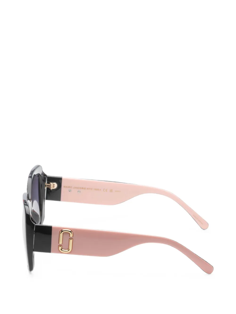 Marc Jacobs Eyewear Zonnebril met oversized montuur Zwart