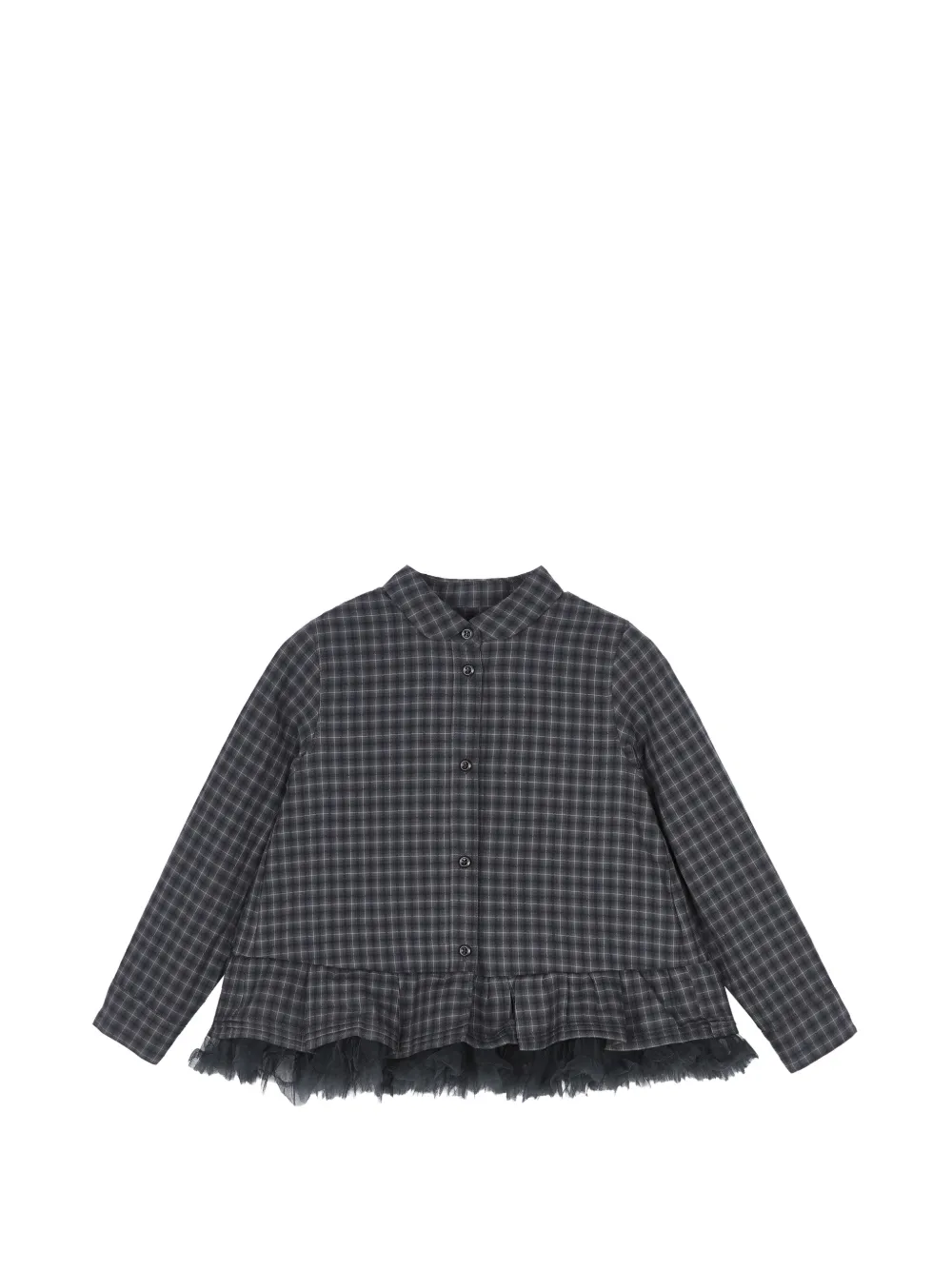 Jnby by JNBY Blouse met ruches en jacquard Grijs