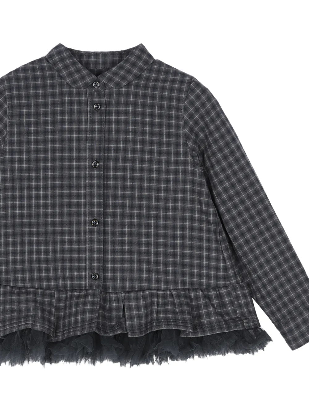 jnby by JNBY Blouse met ruches en jacquard Grijs