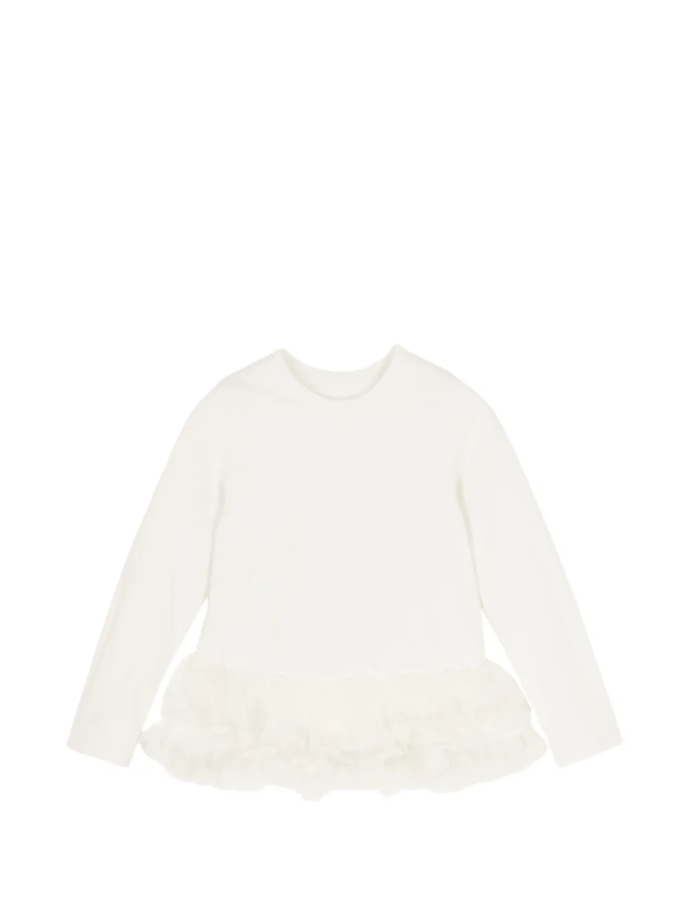 jnby by JNBY T-shirt a maniche lunghe con ruches - Bianco
