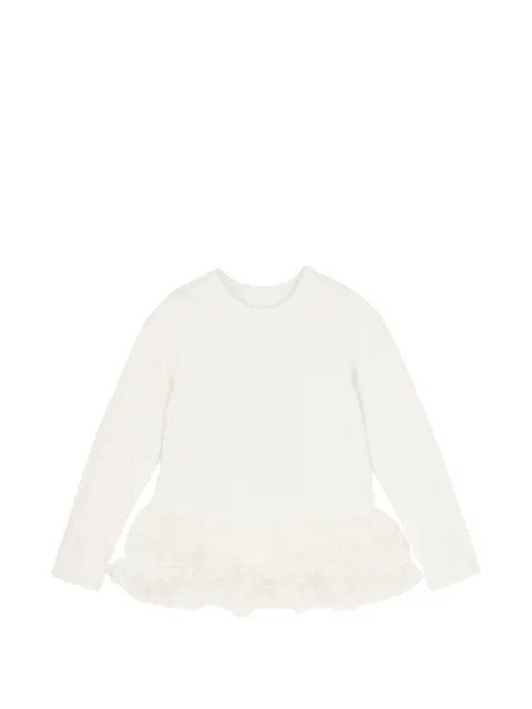 jnby by JNBY ruffled long-sleeve T-shirt
