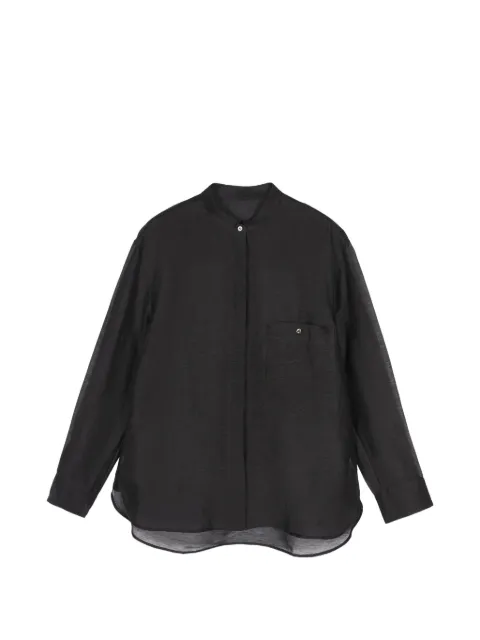 LESS stand-collar shirt