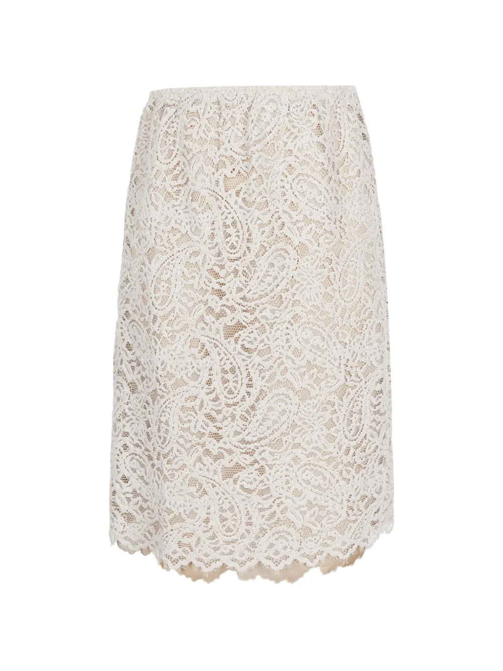 JNBY lace-embroidered midi skirt