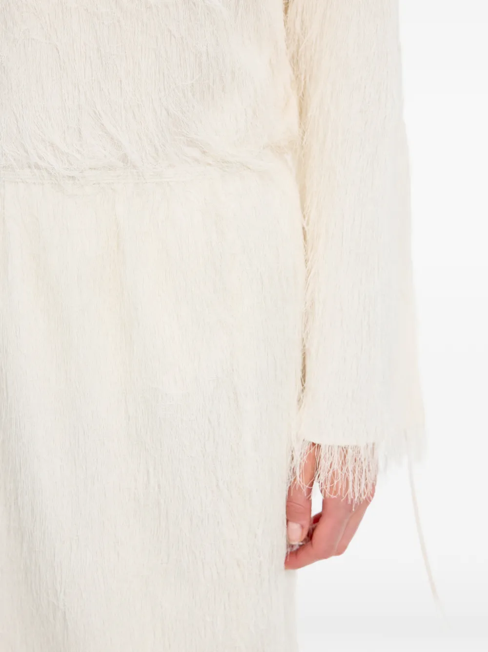 JNBY Midi-rok met franje-jacquard Beige