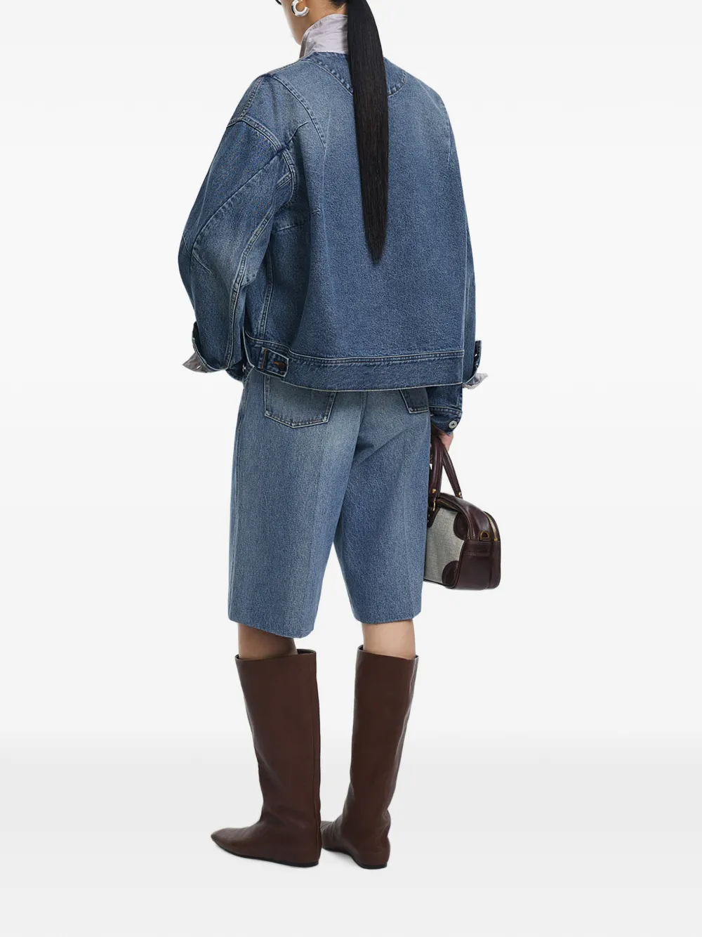 JNBY Cropped jeans Blauw