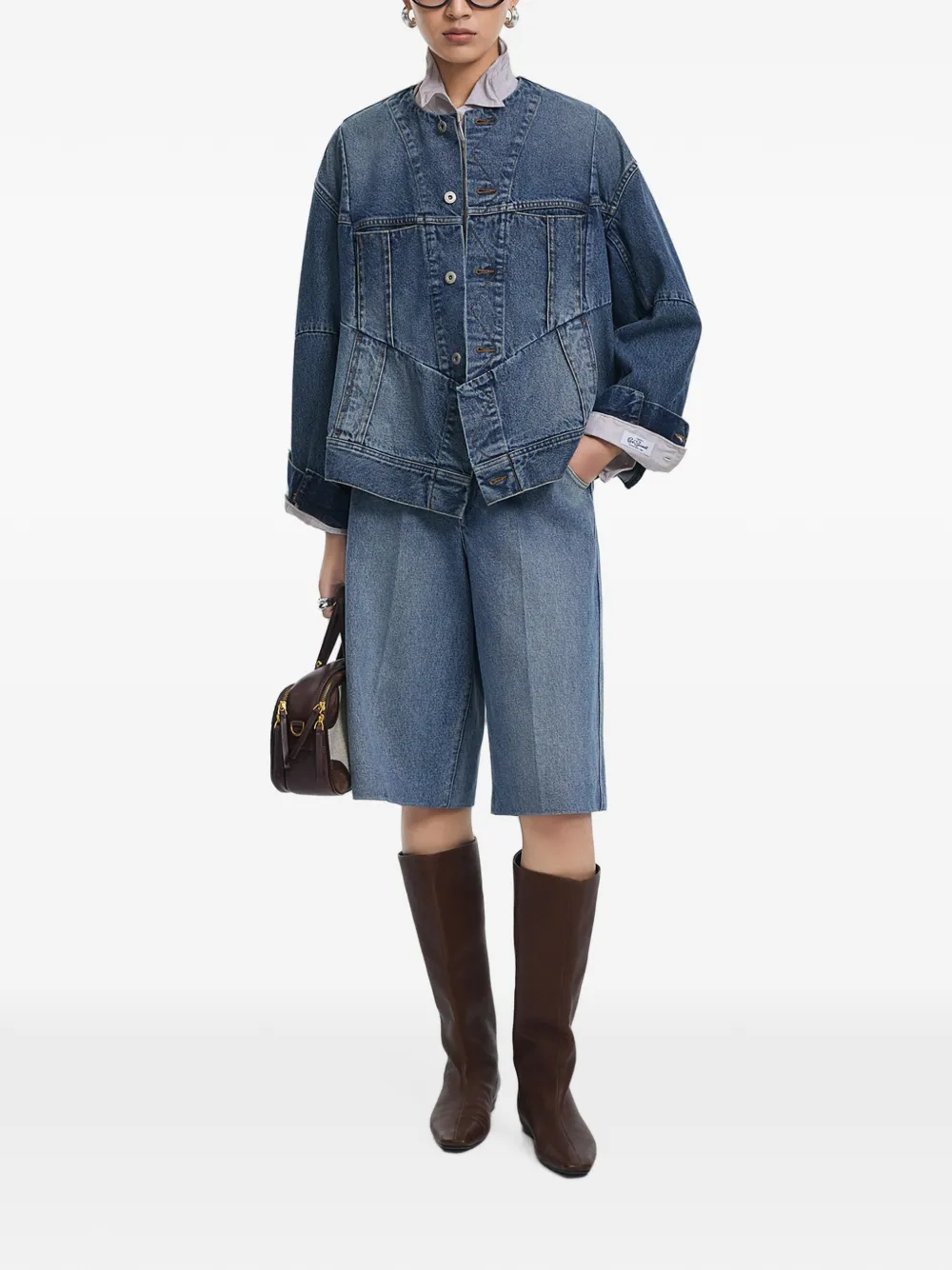 JNBY Cropped jeans Blauw