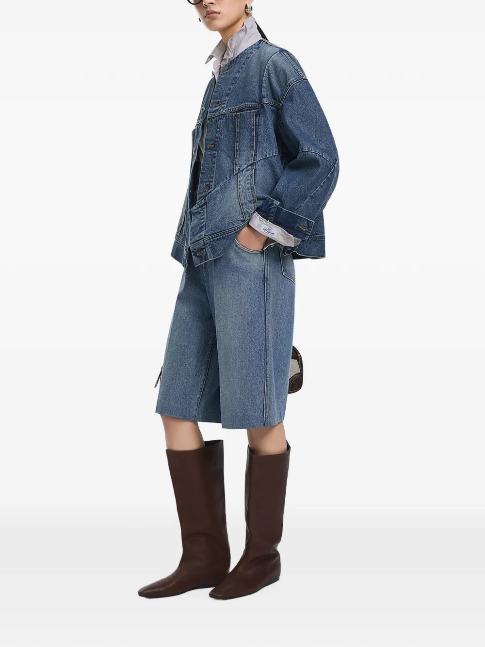 JNBY Cropped jeans Blauw