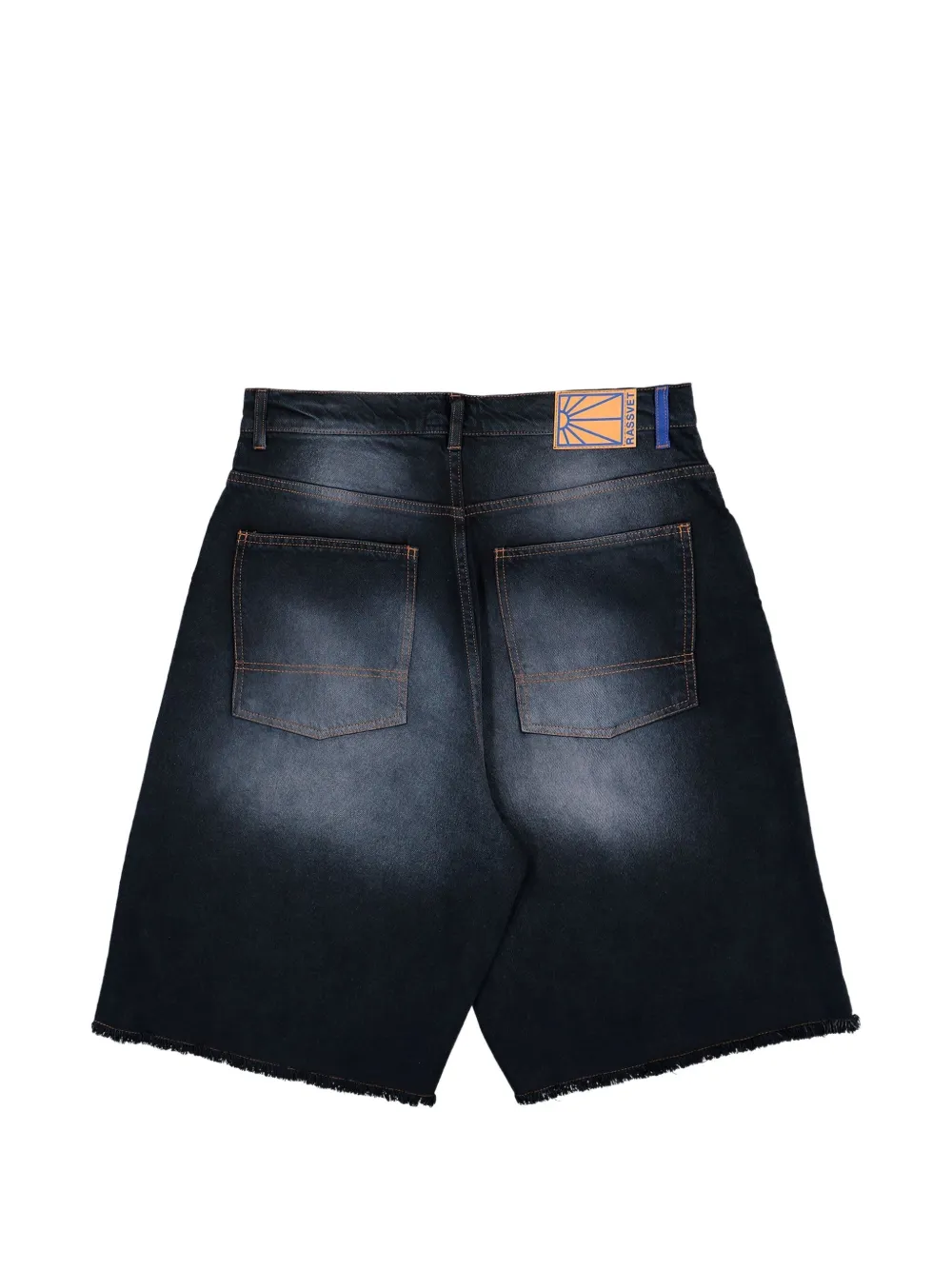 RASSVET Baggy shorts met geverfd effect Zwart