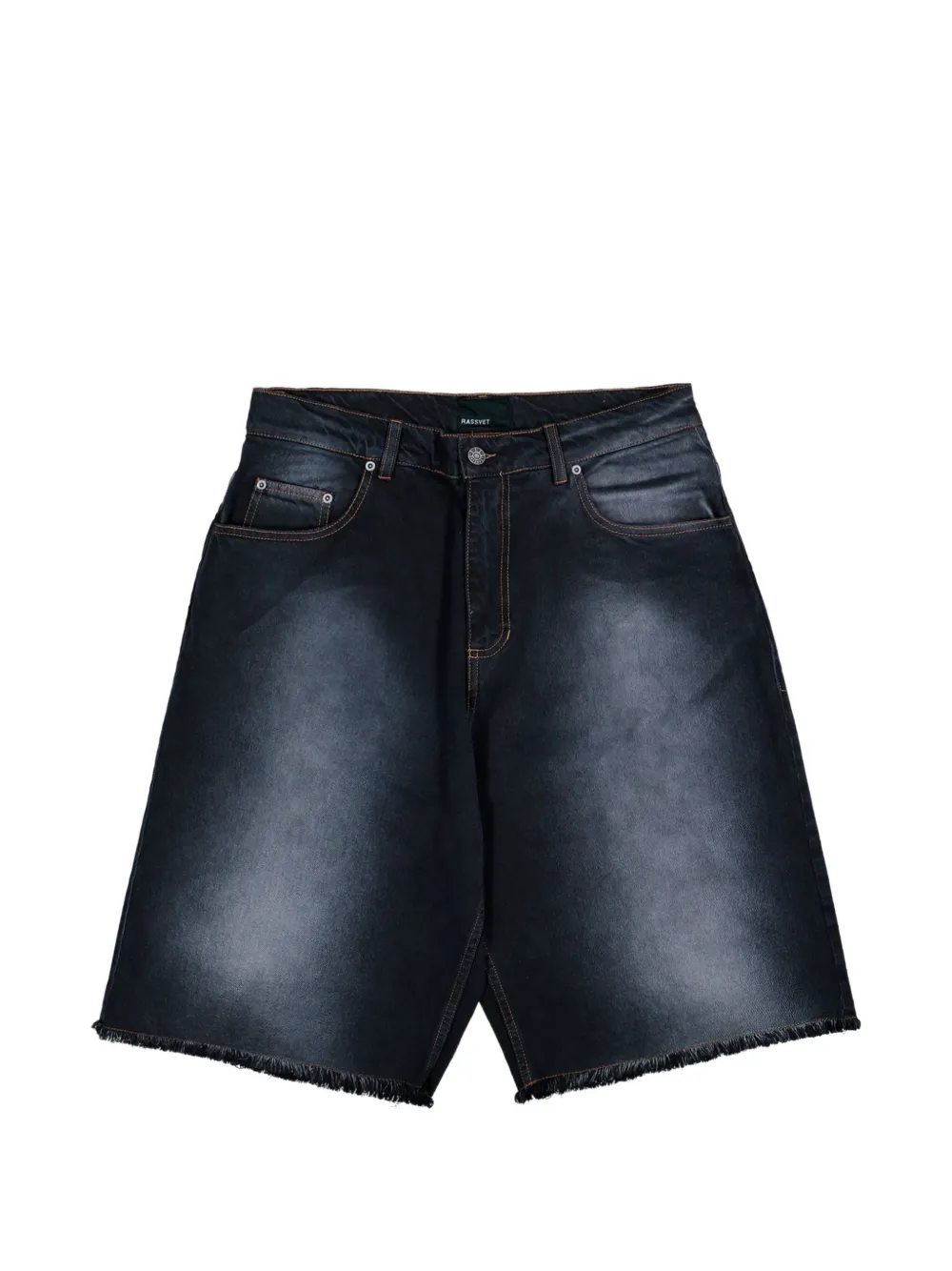 RASSVET sun-dyed baggy shorts - Nero