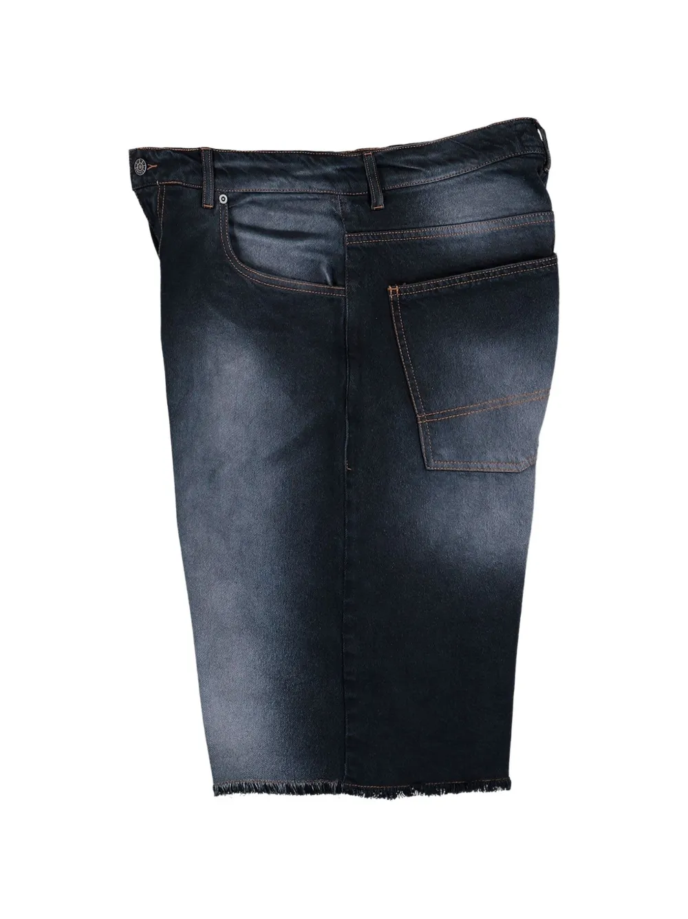 RASSVET Baggy shorts met geverfd effect Zwart