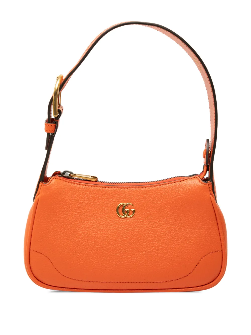 Gucci Pre-Owned 2016-2026 Mini Leather Aphrodite shoulder bag - Arancione