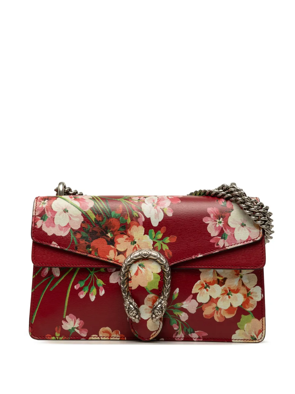 Gucci Pre-Owned 2016-2026 Medium Calfskin Blooms Dionysus shoulder bag - Rosso