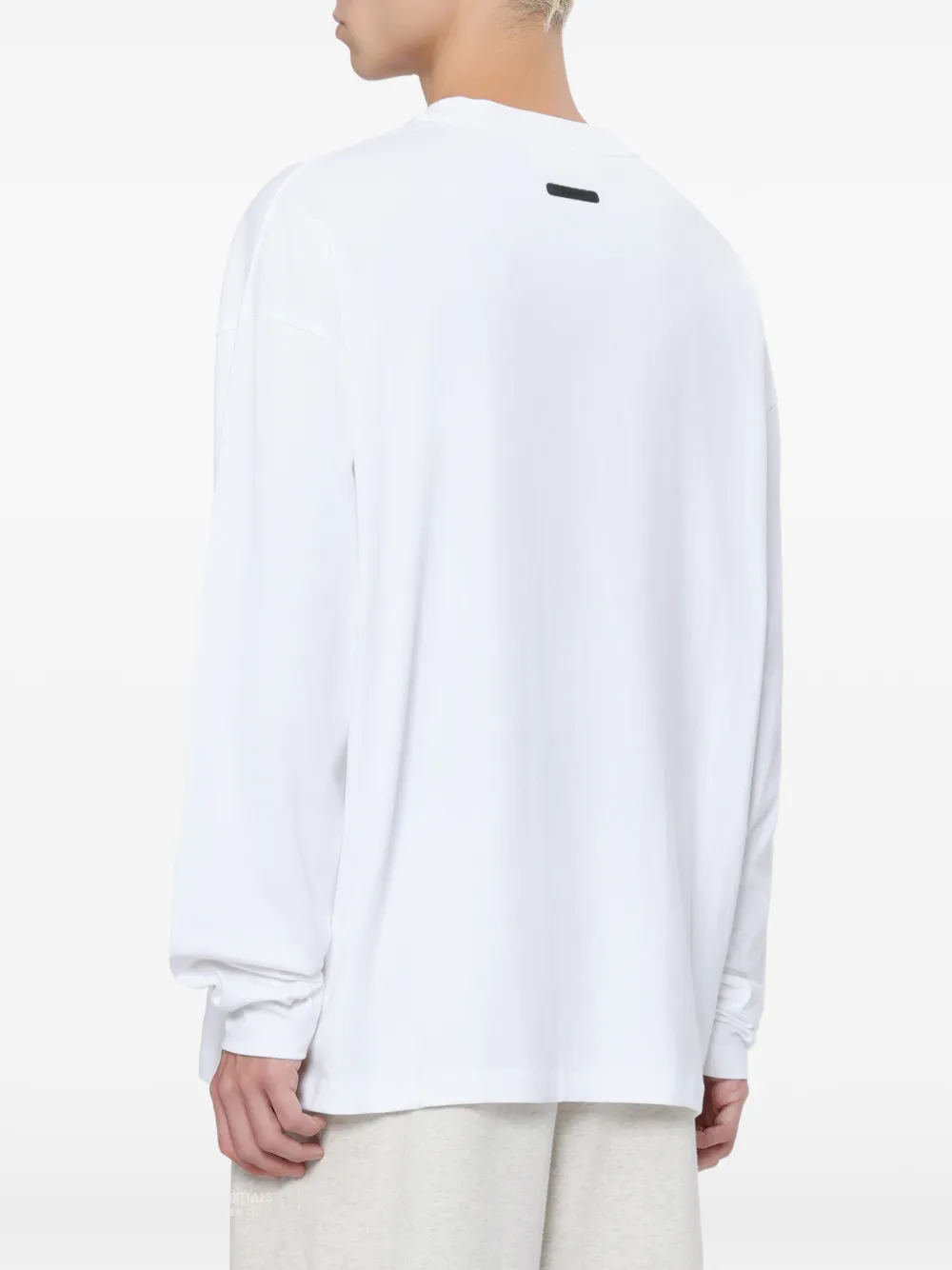 FEAR OF GOD ESSENTIALS T-shirt met logoprint met lange mouwen Wit