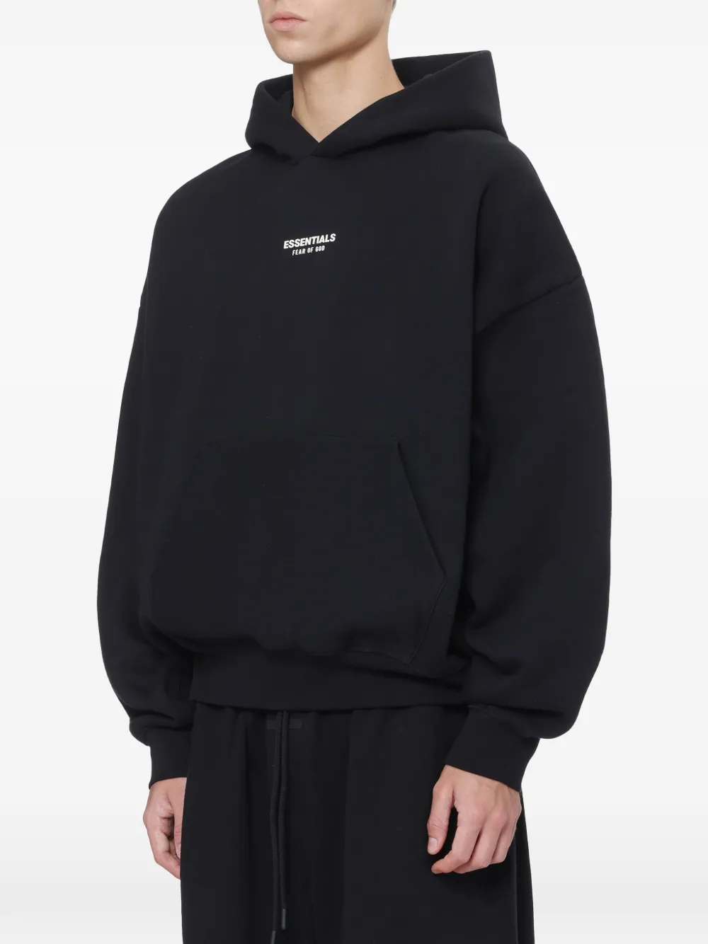 FEAR OF GOD ESSENTIALS Hoodie met logoprint Zwart