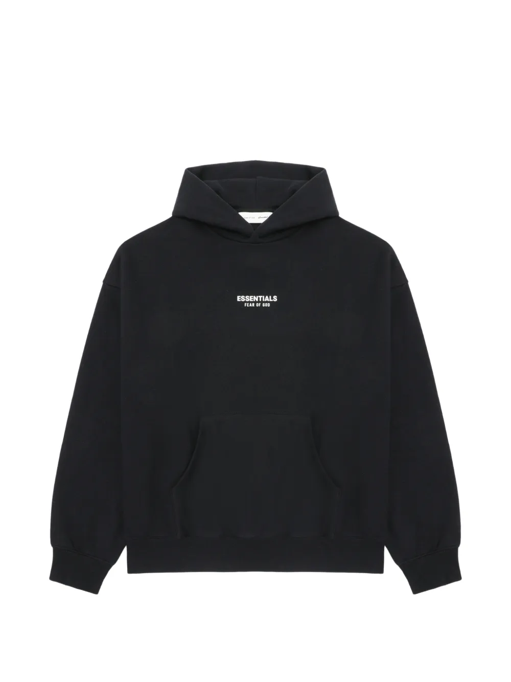 FEAR OF GOD ESSENTIALS logo-print hoodie - Black