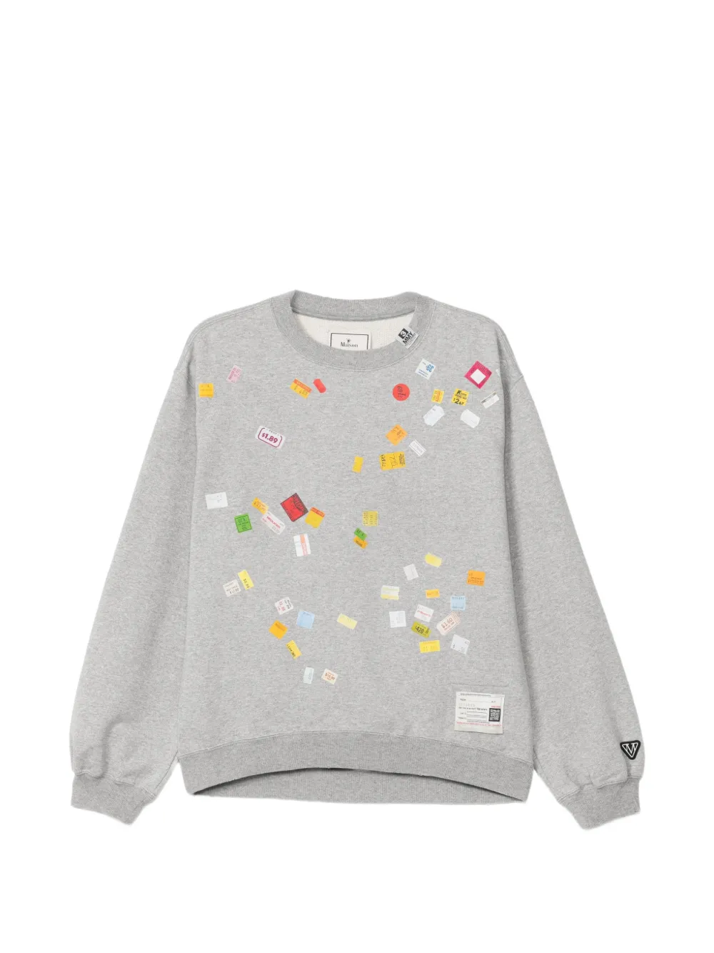 Maison MIHARA YASUHIRO sweat à imprimé graphique - Gris Maison MIHARA YASUHIRO sweat à imprimé graphique - Gris