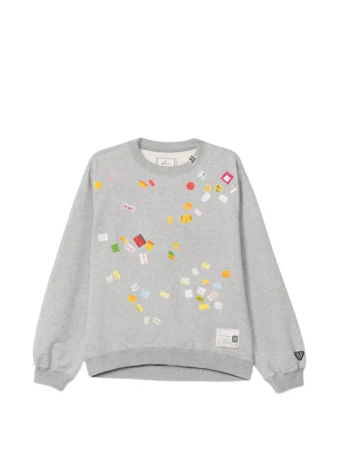 Maison MIHARA YASUHIRO price-sticker printed sweatshirt