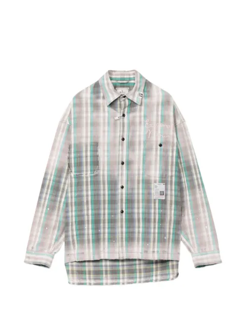Maison MIHARA YASUHIRO vintage like check shirt