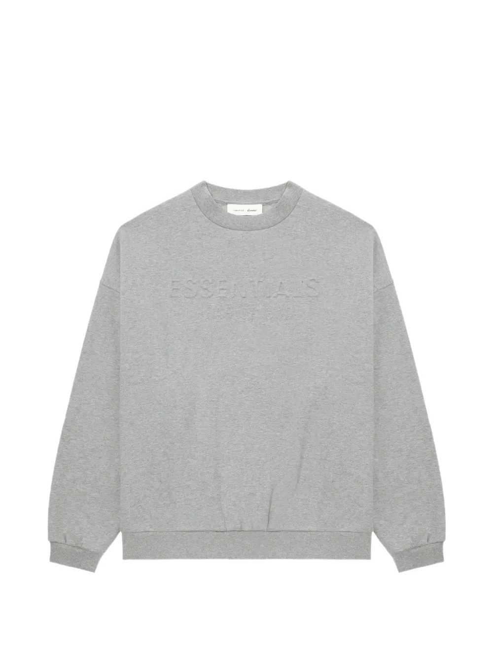 FEAR OF GOD ESSENTIALS Sweater met logo-reliëf Grijs