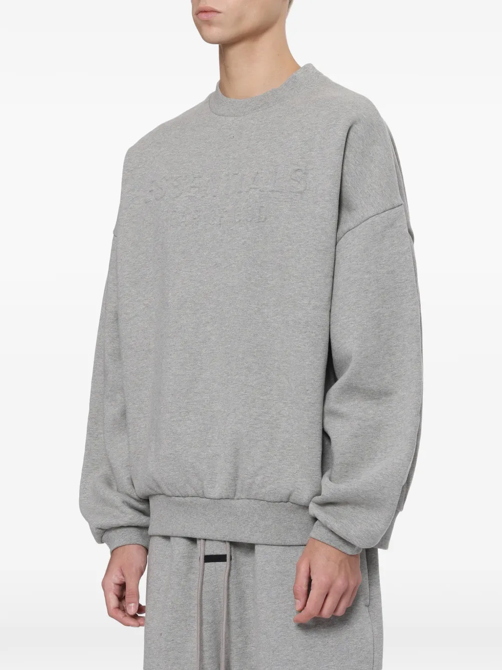 FEAR OF GOD ESSENTIALS Sweater met logo-reliëf Grijs