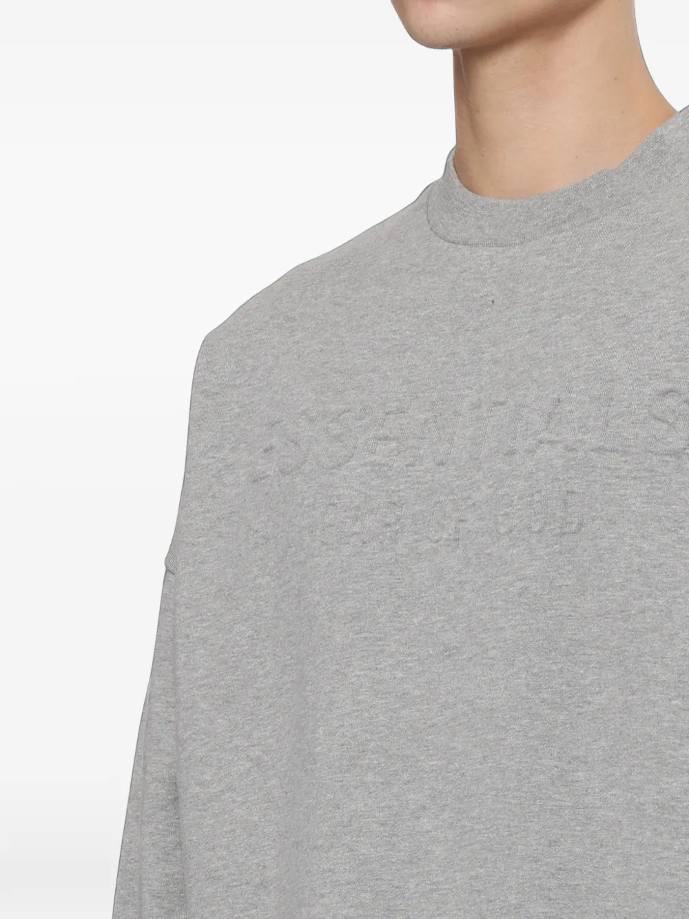 FEAR OF GOD ESSENTIALS Sweater met logo-reliëf Grijs