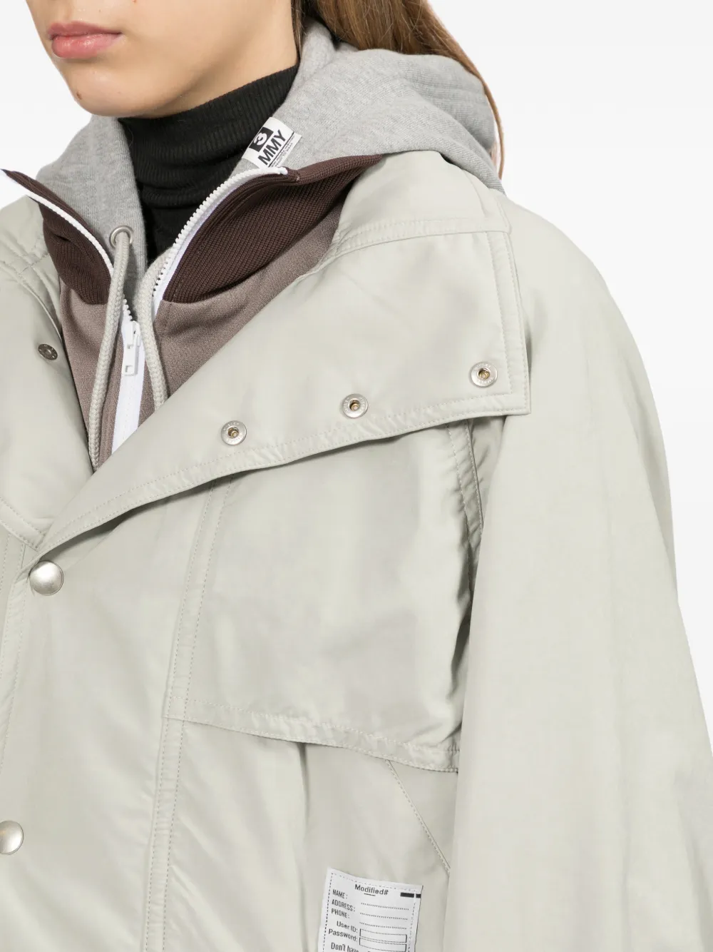 Maison MIHARA YASUHIRO triple layered bomber jacket Grijs