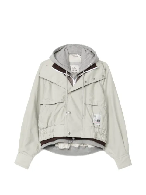 Maison MIHARA YASUHIRO chamarra bomber de tres capas