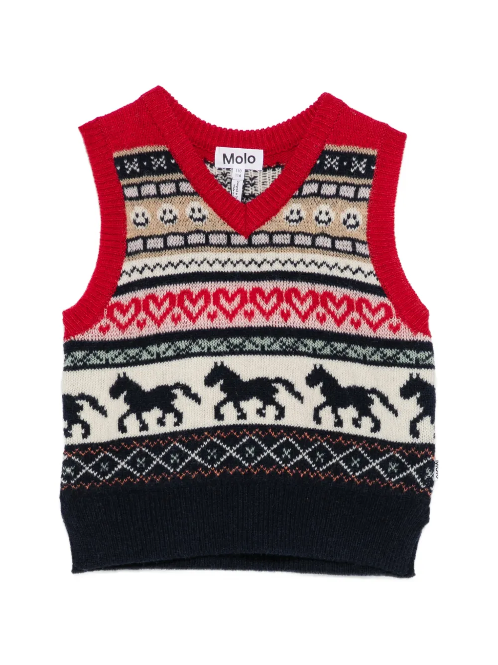 Molo Grace knitted vest - Rosso