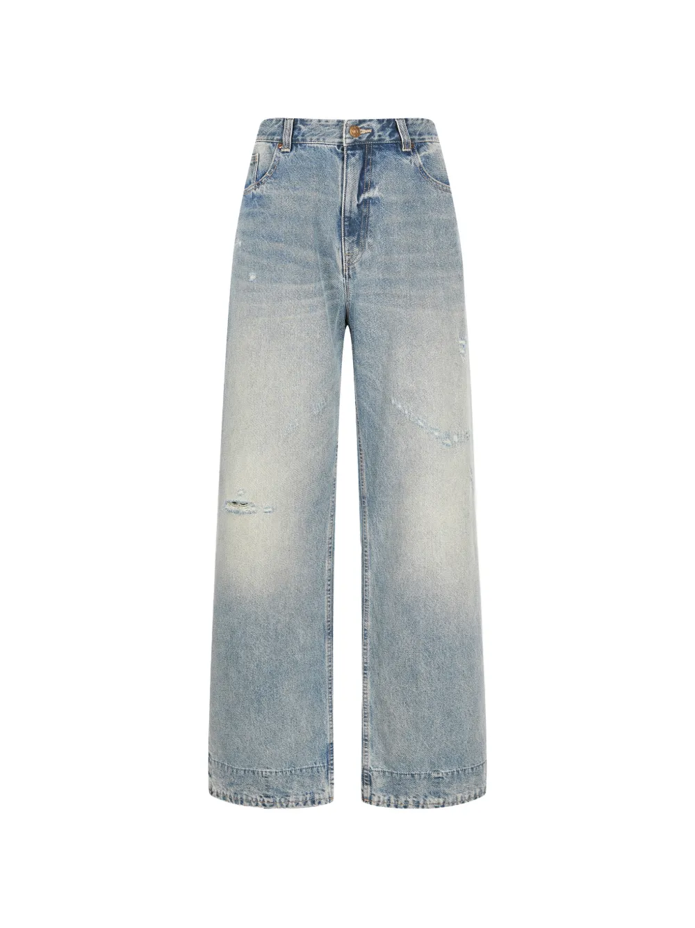 CROQUIS distressed straight-leg jeans