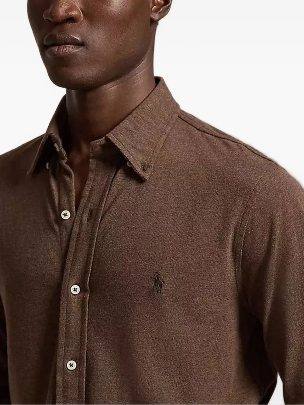 Polo Ralph Lauren Mesh overhemd Bruin