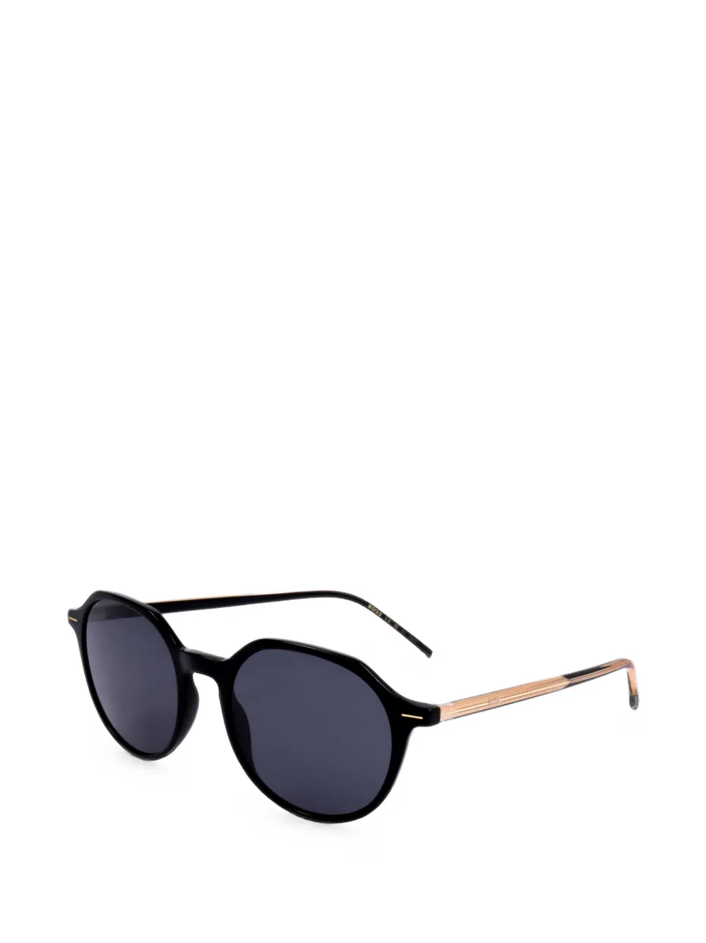 BOSS round-frame sunglasses Zwart