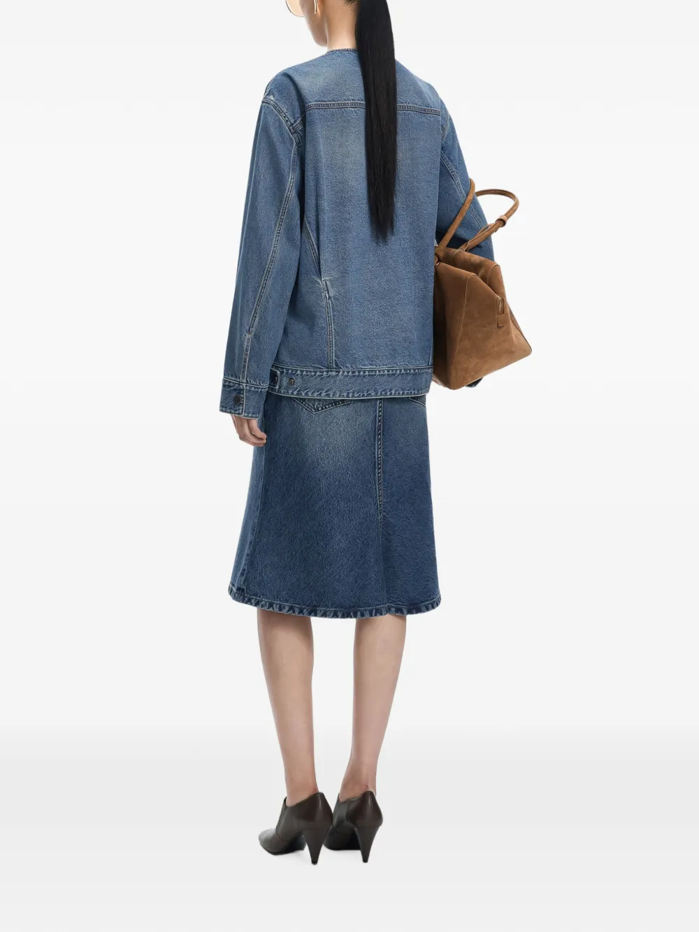 JNBY drawstring cargo-pocket denim jacket Blauw