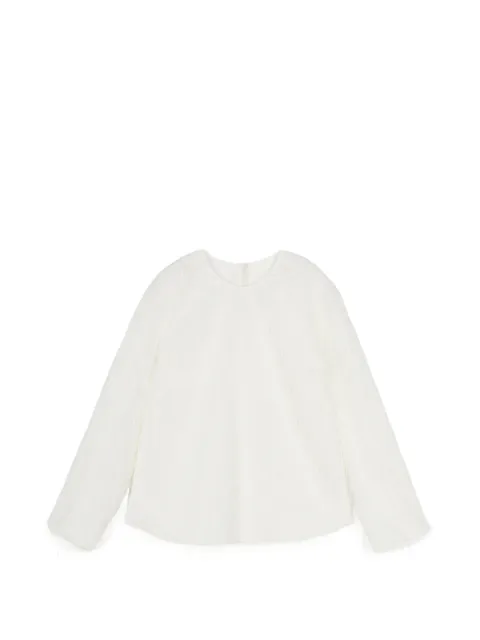 JNBY fringe-jacquard long-sleeve top