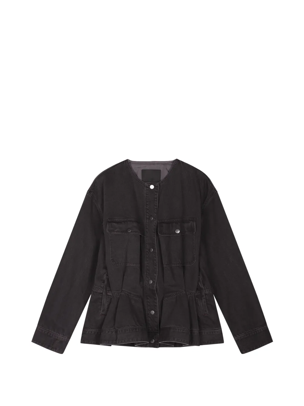 JNBY ruffled-hem denim jacket