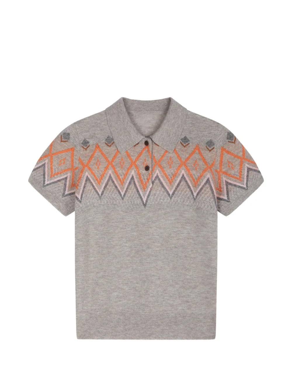 JNBY geometric-jacquard short-sleeve sweater