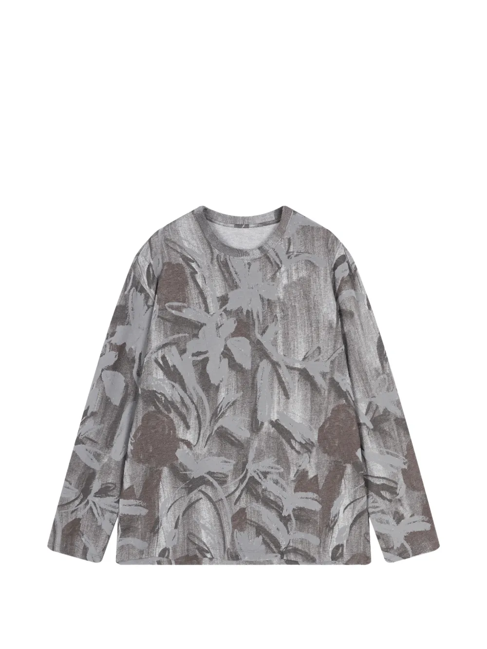 JNBY rose-print long-sleeve T-shirt