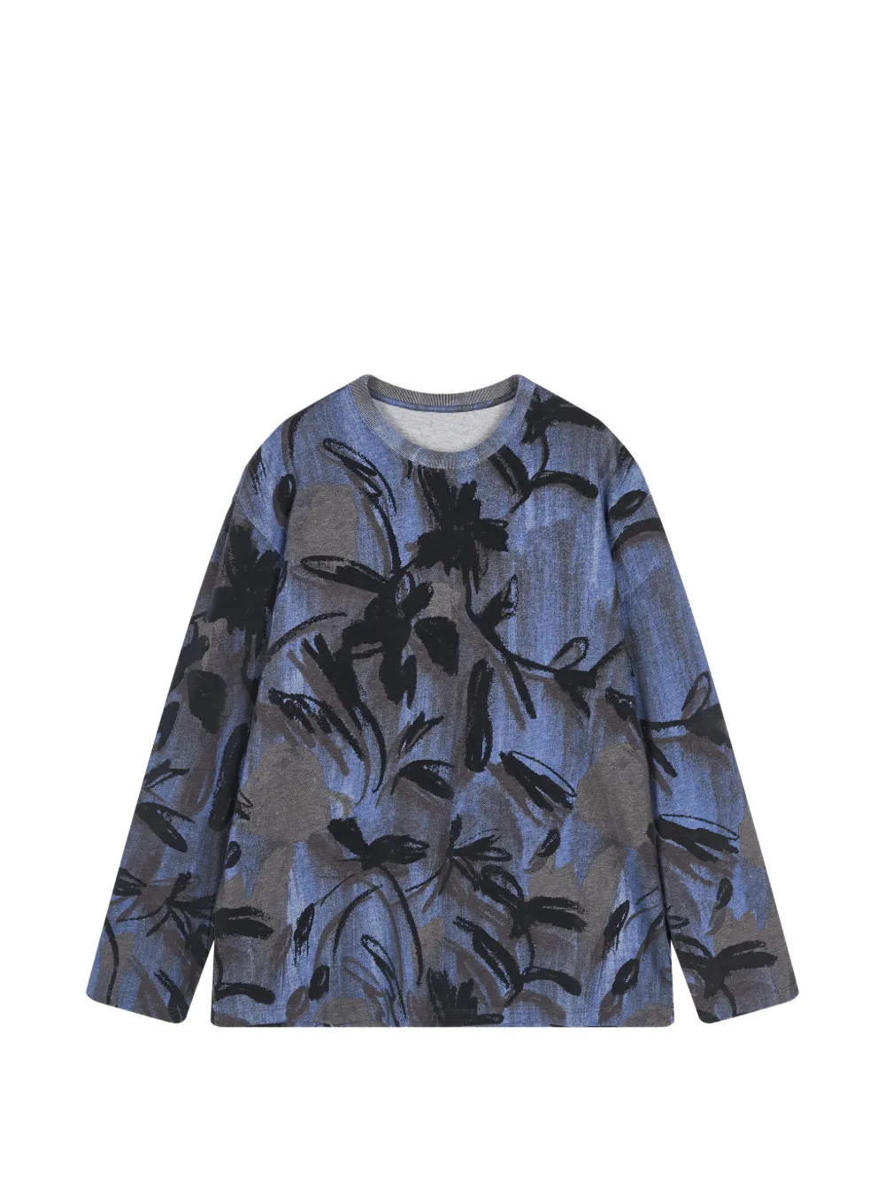 JNBY rose-print long-sleeve T-shirt