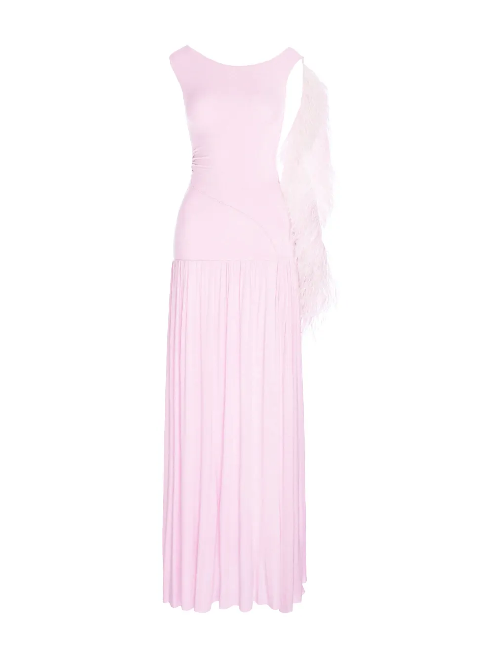 MANURÍ robe Paulina à coupe longue - Rose MANURÍ robe Paulina à coupe longue - Rose