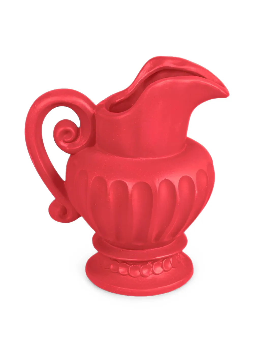 Seletti fluted terracotta vase - Rosso
