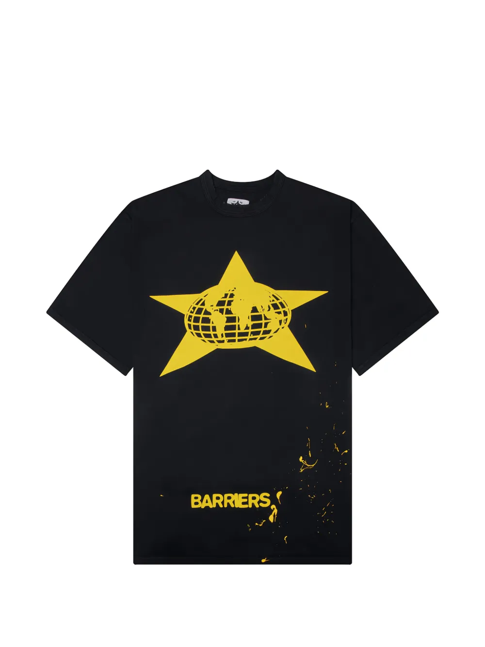 BARRIERS distressed star-logo T-shirt | Black | Image 1