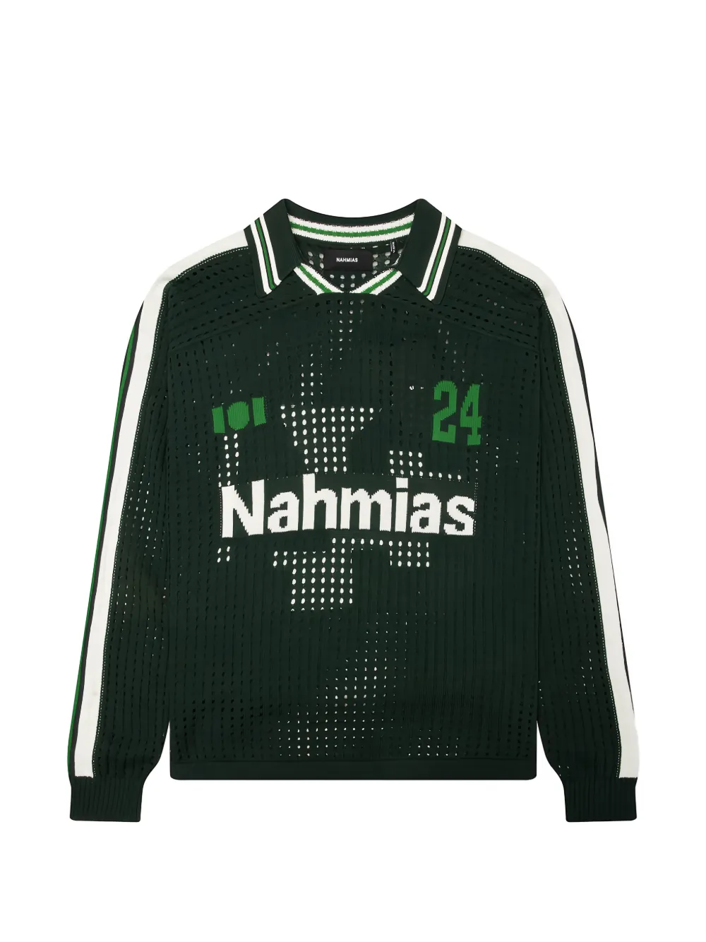 Nahmias logo-knit soccer T-shirt