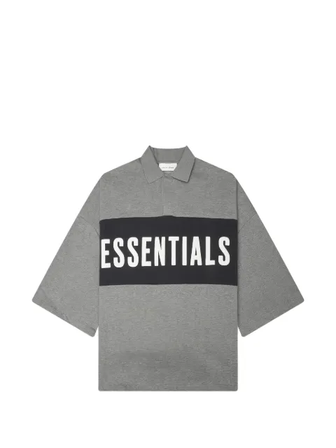 FEAR OF GOD ESSENTIALS Essentials panelled cropped Polo shirt